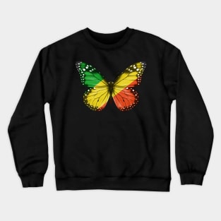 Congon Flag  Butterfly - Gift for Congon From Republic Of The Congo Crewneck Sweatshirt